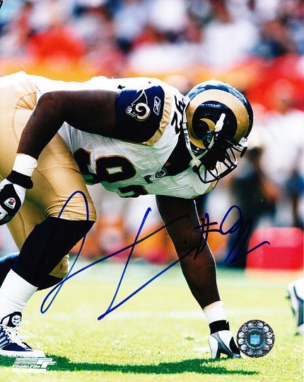 AUTOGRAPHED SIGNED photo DAMIONE LEWIS St. Louis Rams