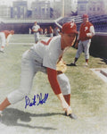 AUTOGRAPHED DICK HALL 8x10 Philadelphia Phillies Photo