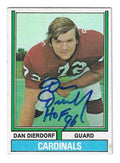 Autographed 1979 Topps Dan Dierdorf "HOF 96" St. Louis Cardinals Card #172