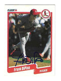 Autographed FRANK DIPINO St. Louis Cardinals 1990 Fleer Card