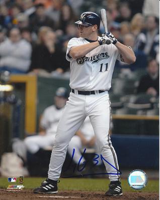 AUTOGRAPHED LYLE OVERBAY 8x10 Milwaukee Brewers Photo