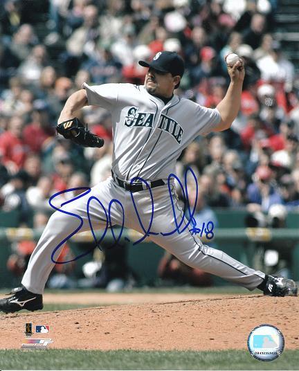 AUTOGRAPHED SIGNED photo EDDIE GUARDADO Seattle Mariners