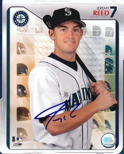 AUTOGRAPHED SIGNED photo JEREMY REED Seattle Mariners