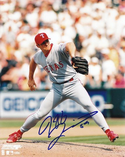AUTOGRAPHED SIGNED photo JEFF ZIMMERMAN Texas Rangers