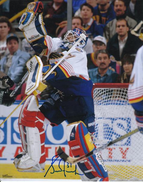 AUTOGRAPHED SIGNED photo GRANT FUHR HOF St. Louis Blues