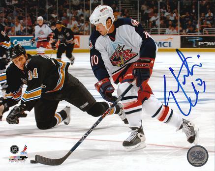AUTOGRAPHED SIGNED photo TREVOR LETOWSKI Blue Jackets
