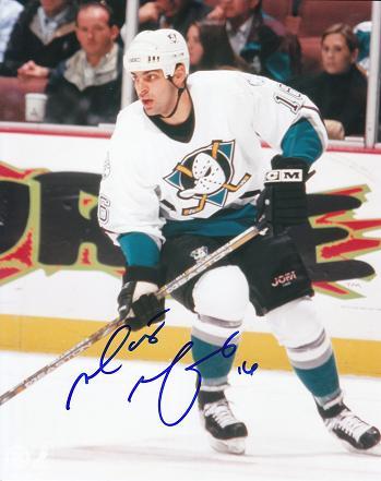 AUTOGRAPHED MARTY McINNIS 8x10 Anaheim Ducks Photo