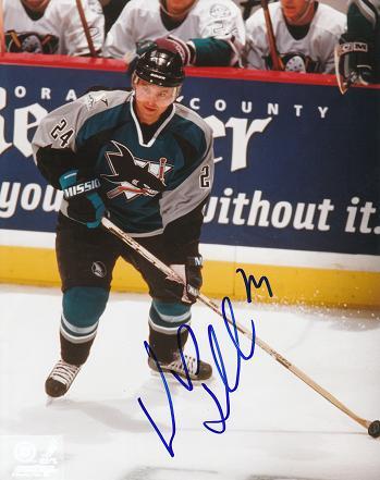 AUTOGRAPHED 8x10 photo NIKLAS SUNDSTROM Sharks