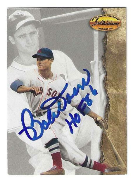 Autographed BOBBY DOERR Boston Red Sox 1994 Ted Williams Card Company Card