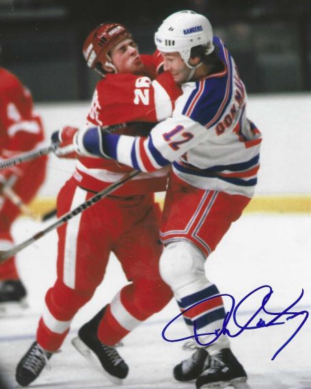Autographed DON MALONEY 8X10 New York Rangers Photo