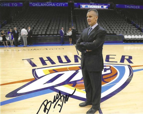 Autographed BILLY DONOVAN 8X10 Oklahoma City Thunder Photo
