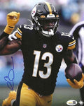 Autographed RICO DOWDLE 8X10 Pittsburgh Steelers Photo JSA
