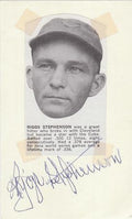 SIGNED 3x5 Custom card RIGGS STEPHENSON Indians