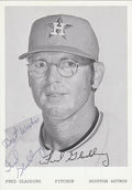 SIGNED Postcard FRED GLADDING Houston Astros