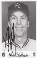 SIGNED Team Issued postcard GREG GAGNE KC Royals