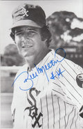 Autographed B&amp;W Rowe Postcard BILL MELTON Chicago White Sox