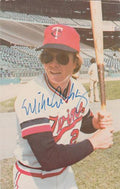SIGNED 1978 Postcard MIKE CUBBAGE Minnesota Twins