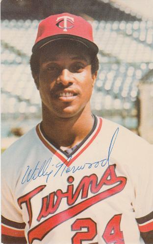 SIGNED 1978 Postcard WILLIE NORWOOD Minnesota Twins