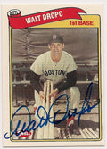 Autographed WALT DROPO 1989 Swell Baseball Greats card
