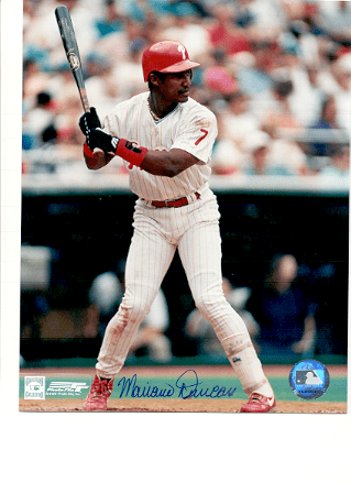 AUTOGRAPHED Mariano Duncan 8x10 Philadelphia Phillies Photo