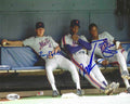 AUTOGRAPHED LENNY DYKSTRA, DOC GOODEN and DARRYL STRAWBERRY 8X10 New York Mets photo JSA