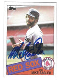 Autographed MIKE EASLER Boston Red Sox 1985 Topps Card