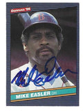 Autographed MIKE EASLER Boston Red Sox 1986 Donruss Card
