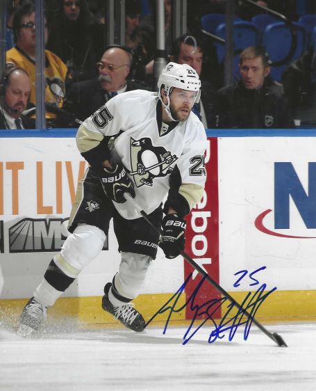 Autographed ANDREW EBBETT 8x10 Pittsburgh Penguins Photo