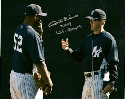 AUTOGRAPHED DAVE EILAND 8x10 New York Yankees Photo