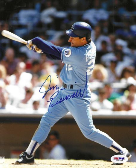 AUTOGRAPHED Jim Eisenreich 8x10 Kansas City Royals Photo PSA/DNA