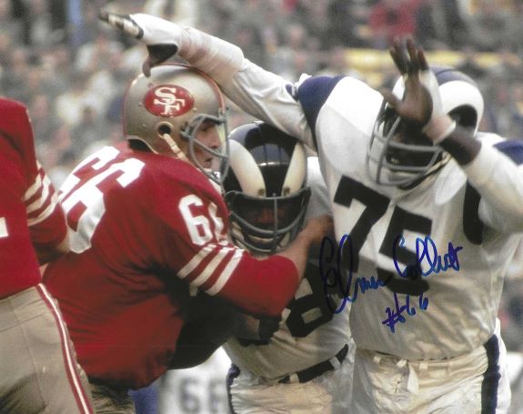 Autographed ELMER COLLETT 8X10 San Francisco 49'ers Photo