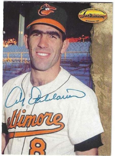 Autographed ANDY ETCHEBARREN Baltimore Orioles 1994 Ted Williams Card Company Card