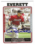 Autographed ADAM EVERETT Houston Astros 2005 Topps Card