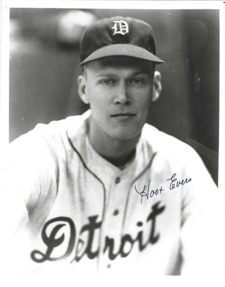 AUTOGRAPHED HOOT EVERS 8x10 Detroit Tigers Photo