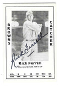 Autographed RICK FERRELL 1979 TCMA Diamond Greats card