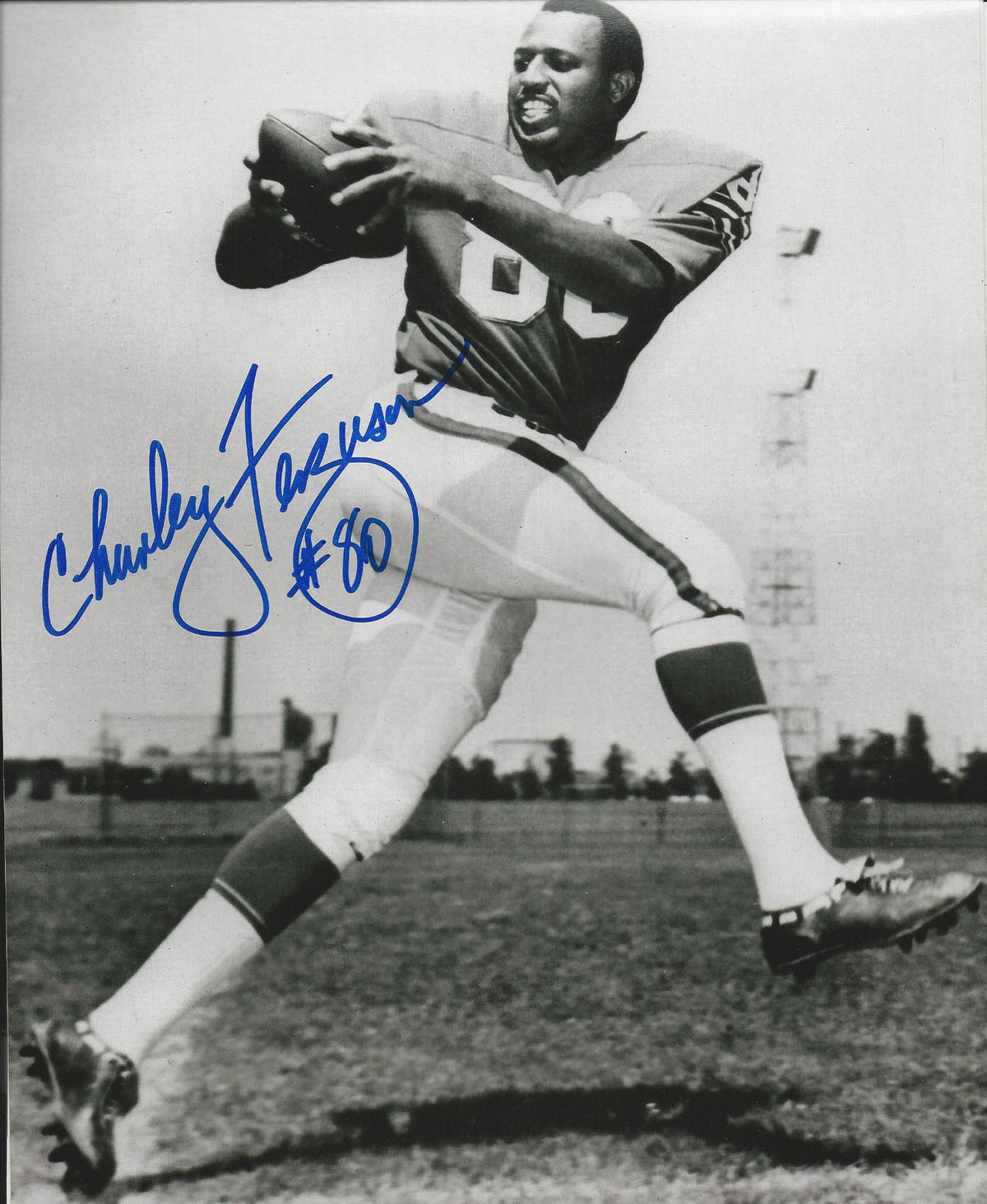 Autographed  Charley Ferguson Buffalo Bills 8x10 photo - w/COA
