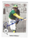 Autographed ROLLIE FINGERS 2002 Fleer Greats of the Game Card