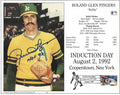 Autographed ROLLIE FINGERS  8X10 Oakland A's HOF Induction Photo Card