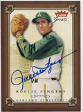 Autographed ROLLIE FINGERS 2004 Fleer Greats of the Game Card