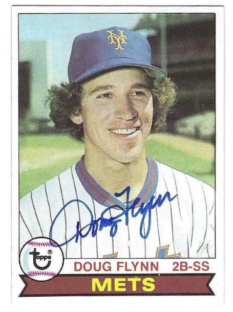 Autographed DOUG FLYNN New York Mets 1979 Topps Card