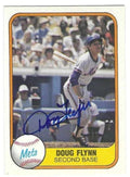 Autographed DOUG FLYNN New York Mets 1981 Fleer Card