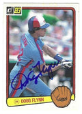 Autographed DOUG FLYNN Montreal Expos 1983 Donruss Card