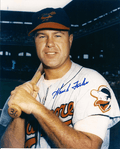 AUTOGRAPHED HANK FOILES 8X10 Baltimore Orioles Photo