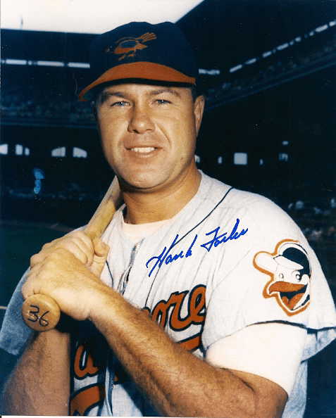 AUTOGRAPHED HANK FOILES 8X10 Baltimore Orioles Photo