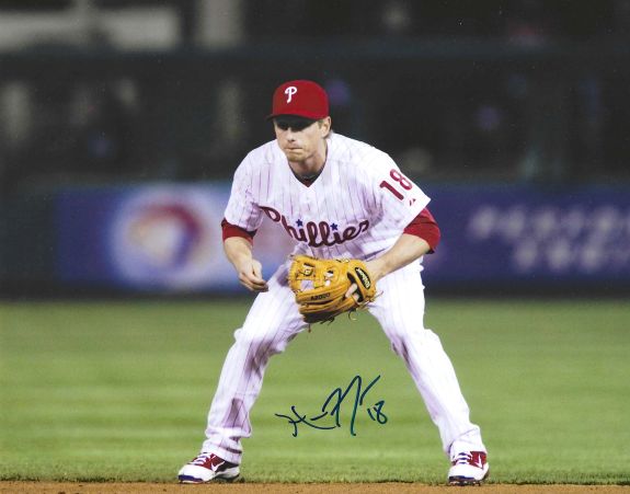 AUTOGRAPHED MIKE FONTENOT 8X10 Philadelphia Phillies photo