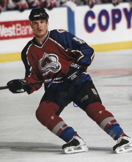 Autographed ADAM FOOTE 8x10 Colorado Avalanche Photo