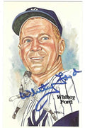 Autographed WHITEY FORD New York Yankees Perez-Steele Post Card