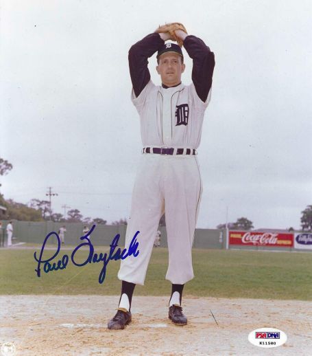 AUTOGRAPHED PAUL FOYTACK  8X10 Detroit Tigers Photo PSA/DNA