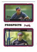 Autographed JEFF FRANCOEUR Atlanta Braves 2005 Topps Card