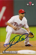 Autographed KEVIN FRANDSEN 2011 Phillies Post card